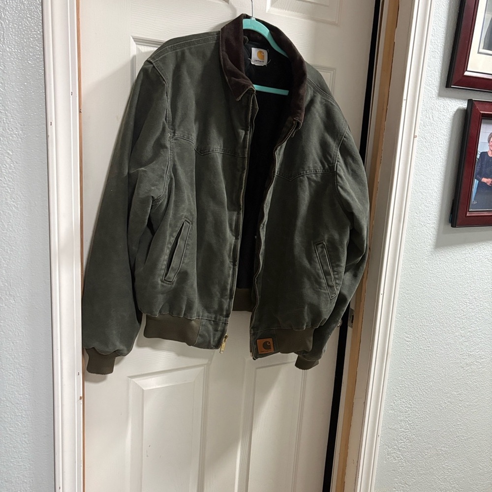 Carhartt Men's Dark Olive Bomber Jacket